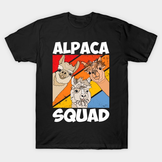 Funny Alpaca T-Shirt for Alpaca Squad Lovers T-Shirt by reginaturner